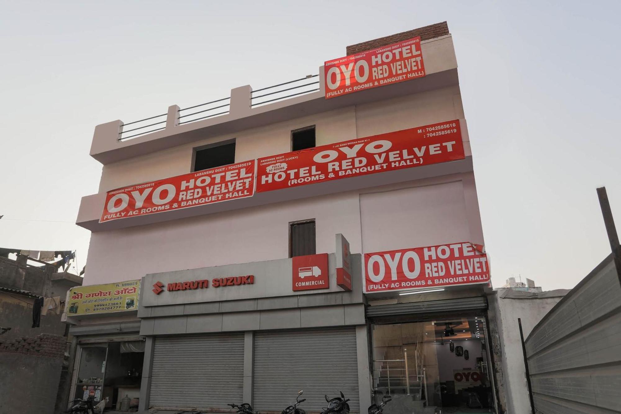 Hotel O Red Velvet Rooms & Banquet Faridabad Exterior photo
